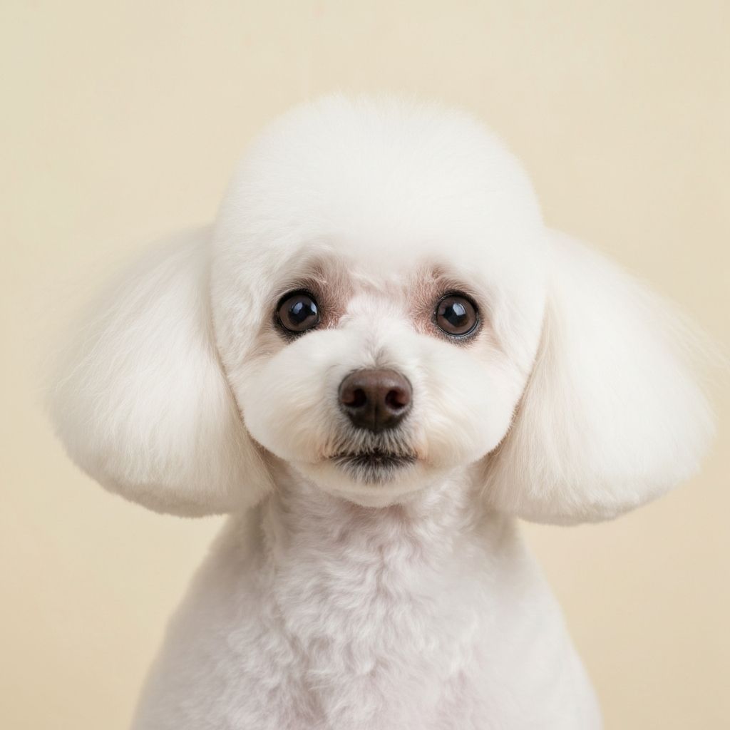 Happy groomed dog