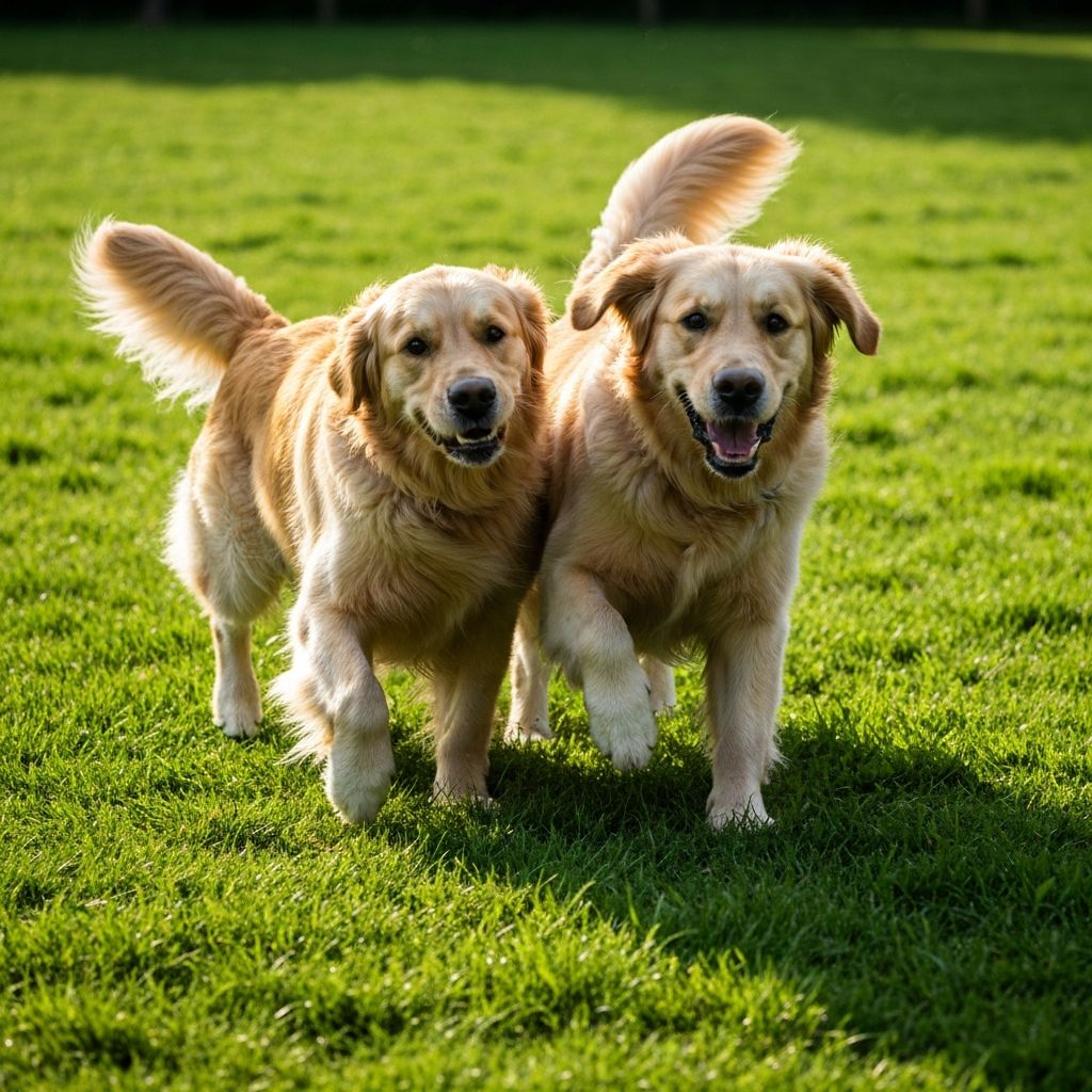 Happy dogs playing at Carlson Canine Camp
